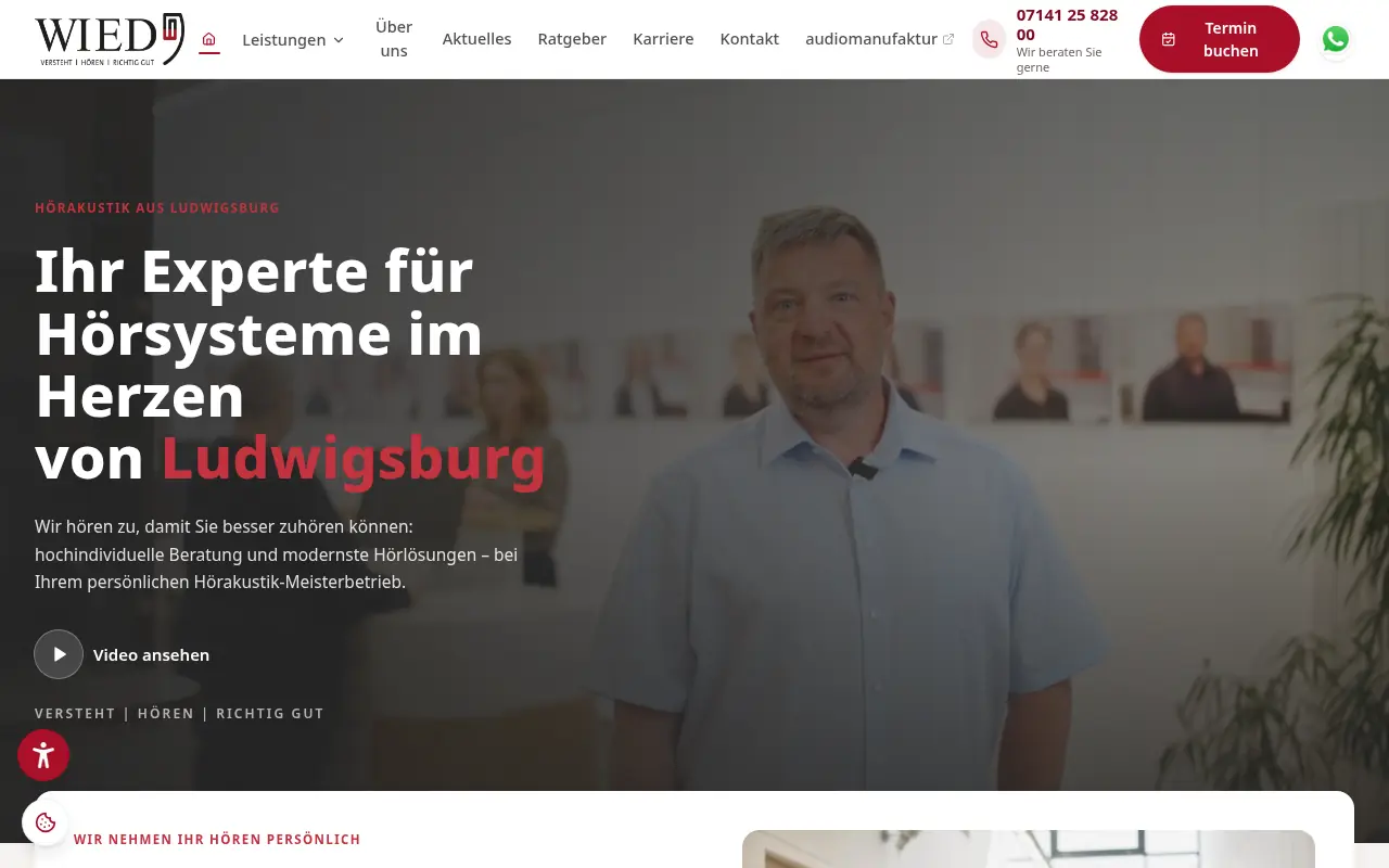 Startseite von Hörakustik Wied